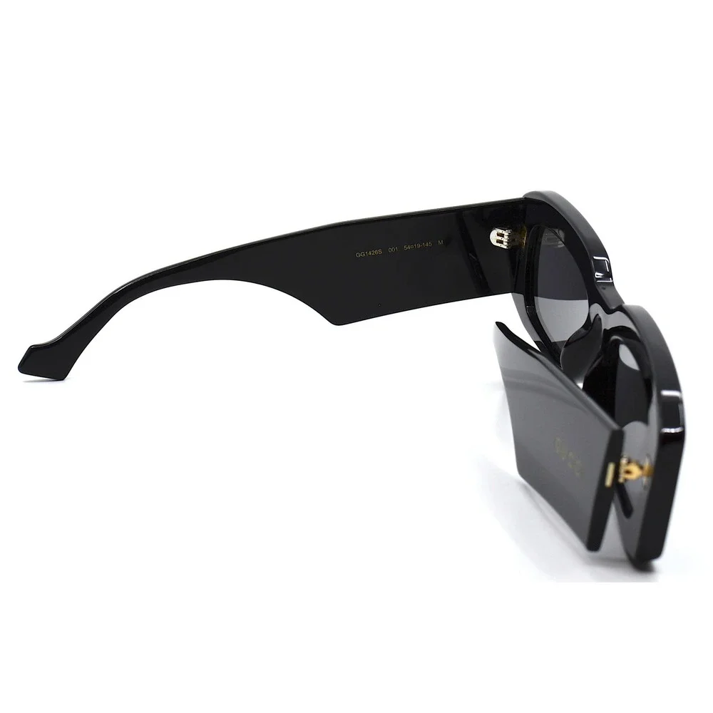 Gucci GG1426S Black Grey Sunglasses Unisex Authentic Italy New w/ Case